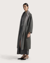 Two-colour double-faced mélange robe coat -  | Seventy Venezia