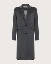 100% cashmere long single-breasted coat -  | Seventy Venezia