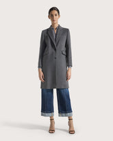 100% cashmere long single-breasted coat -  | Seventy Venezia