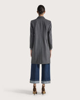 100% cashmere long single-breasted coat -  | Seventy Venezia