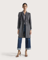 100% cashmere long single-breasted coat -  | Seventy Venezia