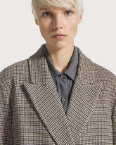 Houndstooth broadcloth coat -  | Seventy Venezia