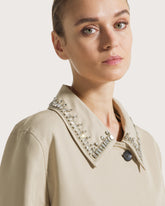 Trench in cotone con dettaglio collo accessorio -  | Seventy Venezia