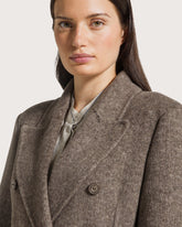 Long double-faced wool blend coat with belt     -  | Seventy Venezia