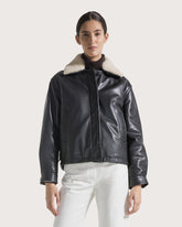 Aviator-style nappa leather jacket -  | Seventy Venezia