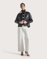 Aviator-style nappa leather jacket -  | Seventy Venezia
