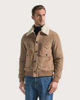 100% suede leather bomber jacket -  | Seventy Venezia