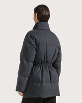 Flannel down jacket with belt       -  | Seventy Venezia