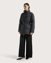 Flannel down jacket with belt       -  | Seventy Venezia