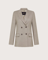 Giacca doppiopetto in flanella lurex -  | Seventy Venezia