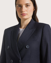 Double-breasted lightweight flannel jacket        -  | Seventy Venezia