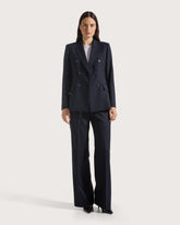 Double-breasted lightweight flannel jacket        -  | Seventy Venezia