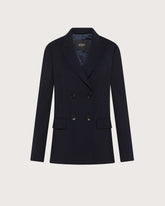 Giacca doppiopetto in fresco di lana stretch -  | Seventy Venezia