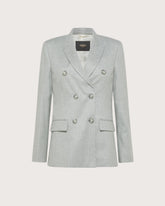 Giacca doppiopetto in flanella mono-strech -  | Seventy Venezia