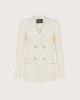 Giacca doppiopetto in maglia disegno spina -  | Seventy Venezia