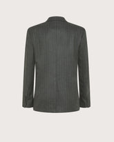 Giacca monopetto in flanella gessata -  | Seventy Venezia
