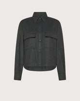 Overshirt boxy in flanella misto lana -  | Seventy Venezia