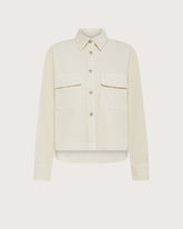 Overshirt boxy in fvelluto cotone modal -  | Seventy Venezia