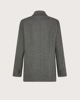 Giacca doppiopetto in misto lana gessata lurex -  | Seventy Venezia