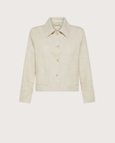 Giacca corta in tela grezza lurex -  | Seventy Venezia