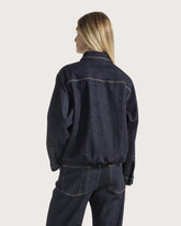 Blended cashmere denim cropped jacket -  | Seventy Venezia