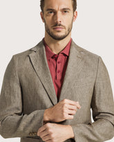 Giacca due bottoni in puro lino -  | Seventy Venezia