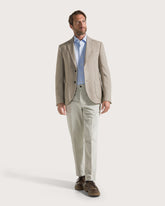 Regular fit single-breasted jacket in faded wool -  | Seventy Venezia