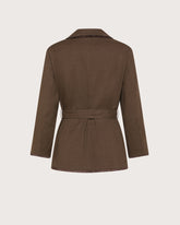 Giacca sahariana in lino cotone stretch -  | Seventy Venezia