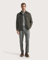 Shirt-style jacket in faded wool -  | Seventy Venezia