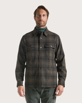 Plaid cashmere blended overshirt -  | Seventy Venezia