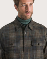 Plaid cashmere blended overshirt -  | Seventy Venezia