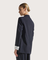 Giacca doppiopetto in fresco di lana stretch -  | Seventy Venezia