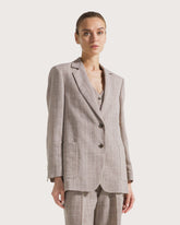 Single-breasted linen jacket. -  | Seventy Venezia