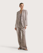Single-breasted linen jacket. -  | Seventy Venezia