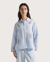 Linen cotton shirt jacket. -  | Seventy Venezia