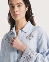 Linen cotton shirt jacket. -  | Seventy Venezia