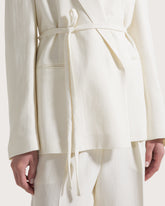 Giacca con cinturino in viscosa crepe -  | Seventy Venezia