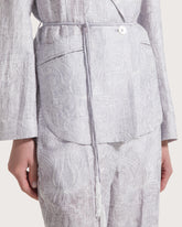 Giacca in organza seta lino ricamata -  | Seventy Venezia