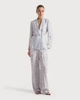 Giacca in organza seta lino ricamata -  | Seventy Venezia