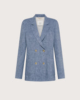 Giacca doppio petto in misto lino. -  | Seventy Venezia
