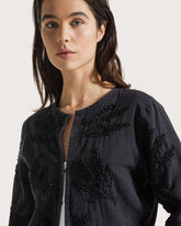 Embroidered cotton linen jacket. -  | Seventy Venezia