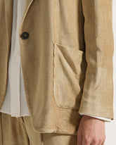 Giacca monopetto in velluto rigato -  | Seventy Venezia