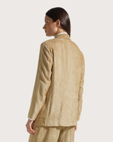 Giacca monopetto in velluto rigato -  | Seventy Venezia