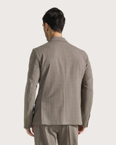 Giacca doppiopetto in fresco di lana gessato -  | Seventy Venezia