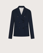 Giacca doppiopetto in gabardina marrone -  | Seventy Venezia