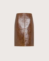 Gonna tubino in pelle effetto vintage -  | Seventy Venezia