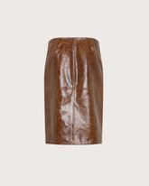 Gonna tubino in pelle effetto vintage -  | Seventy Venezia