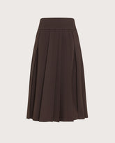 Gonna longette a pieghe in tessuto stretch -  | Seventy Venezia