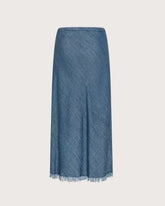 Long skirt in fluid denim -  | Seventy Venezia