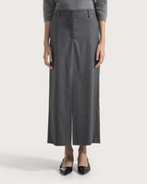Long flannel skirt with slits -  | Seventy Venezia